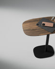 BDI Serif Wood Adjustable Side Table
