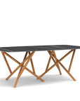 Copeland Baton Boat Shaped Stone Top Dining Table