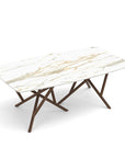 Copeland Baton Boat Shaped Stone Top Dining Table