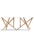 Copeland Baton Boat Shaped Stone Top Dining Table