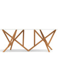 Copeland Baton Boat Shaped Stone Top Dining Table
