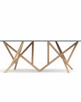 Copeland Baton Boat Shaped Stone Top Dining Table