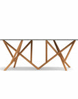 Copeland Baton Boat Shaped Stone Top Dining Table