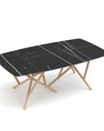 Copeland Baton Boat Shaped Stone Top Dining Table