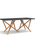 Copeland Baton Rectangular Stone Top Dining Table