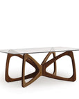 Copeland Butterfly Glass Top Dining Table