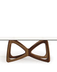 Copeland Butterfly Glass Top Dining Table