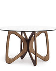 Copeland Butterfly Round Glass Top Dining Table