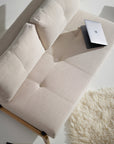 Innovation Living Cubed Full Size Sofa Bed With Wood Legs