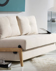 Innovation Living Cubed Full Size Sofa Bed With Wood Legs