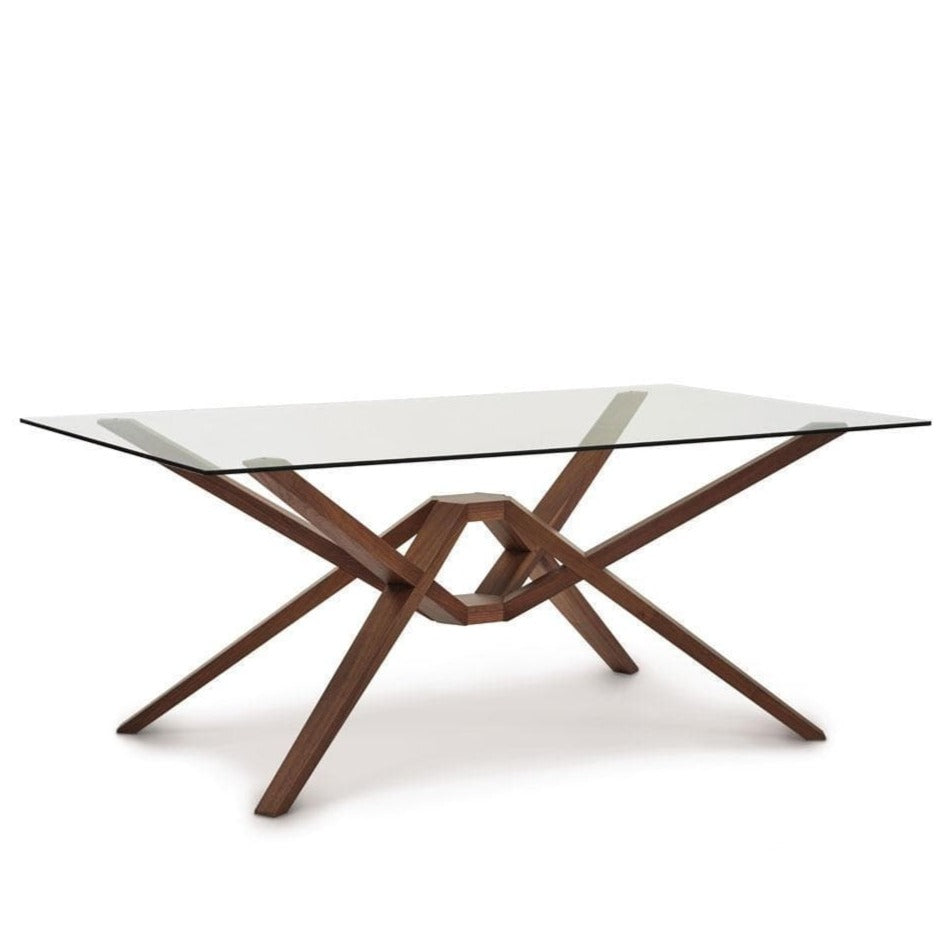 Exeter Rectangular Glass Dining Table Copeland