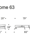 Innovation Cubed Queen Size Sofa Bed With Chrome Legs