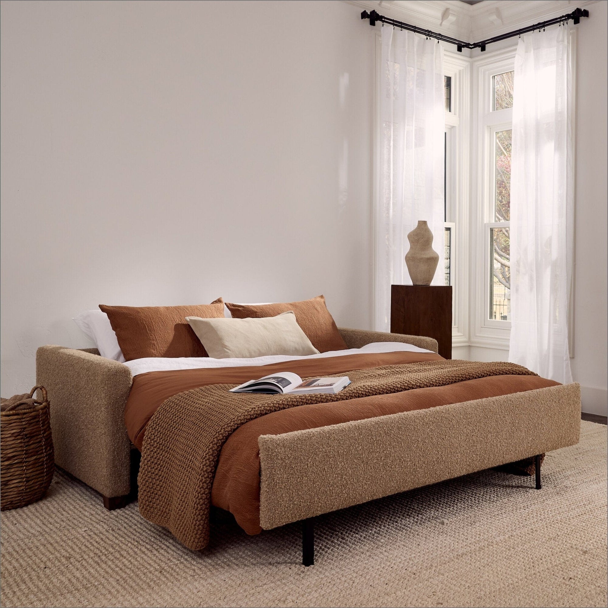 American Leather Palmer Comfort Sleeper Silver
