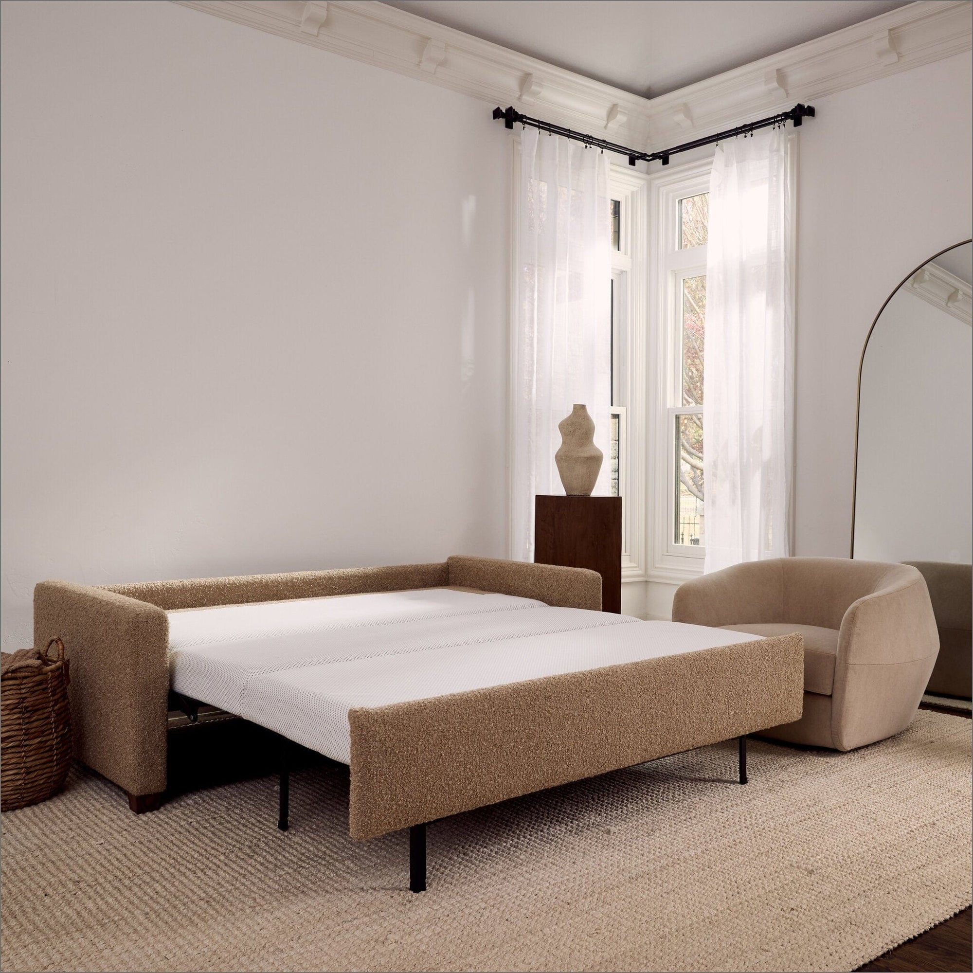 American Leather Palmer Comfort Sleeper Silver