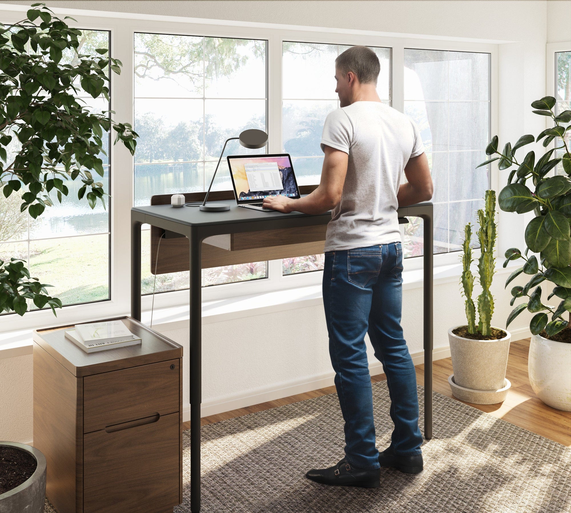 BDI Luma Compact Lift Desk 6761