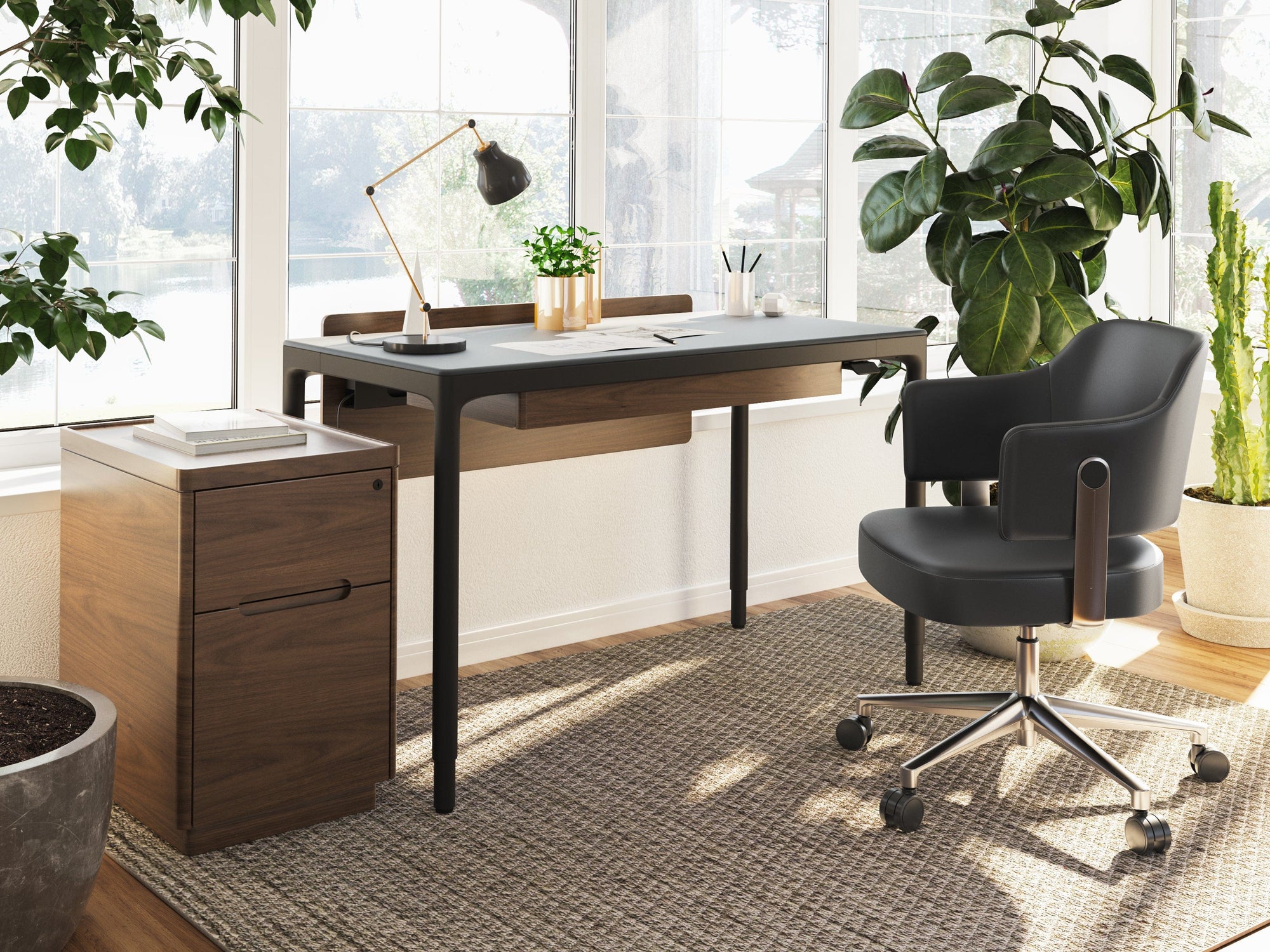 BDI Luma Compact Lift Desk 6761