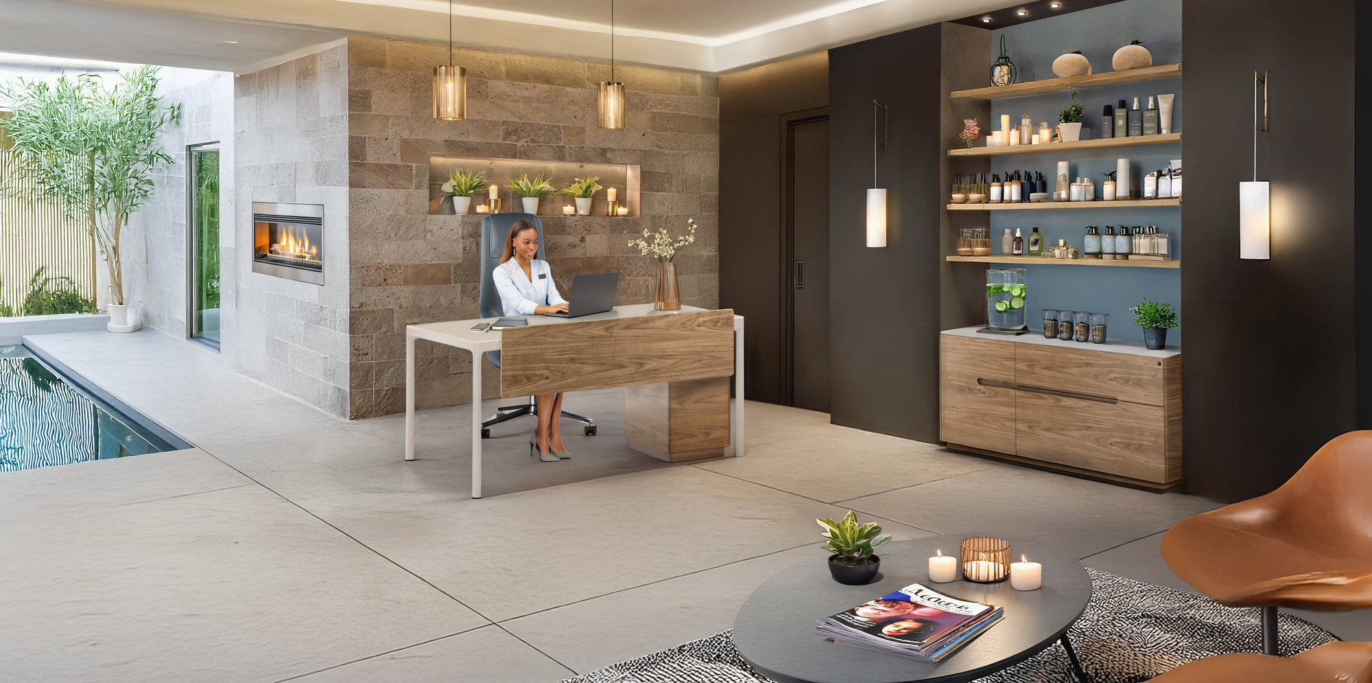 BDI Luma Lift Desk 6762