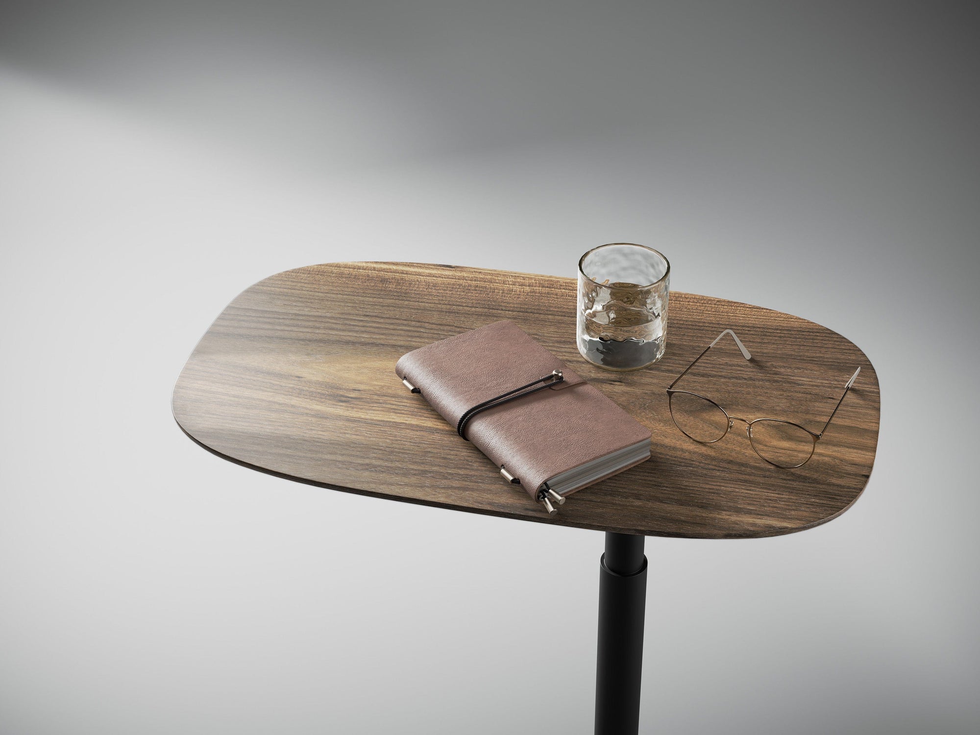 BDI Serif Wood Adjustable Side Table