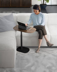 BDI Serif Wood Adjustable Side Table