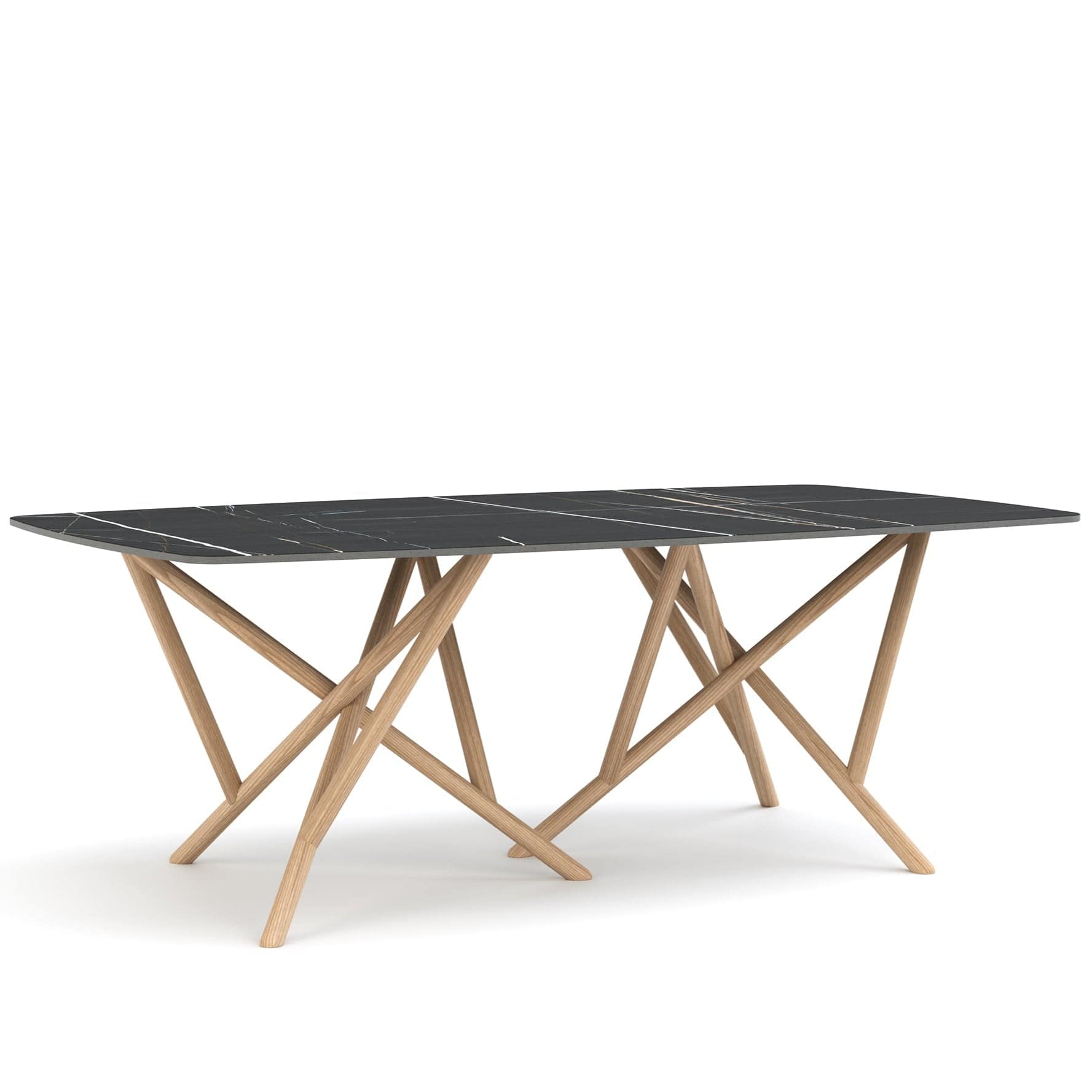 Copeland Baton Boat Shaped Stone Top Dining Table