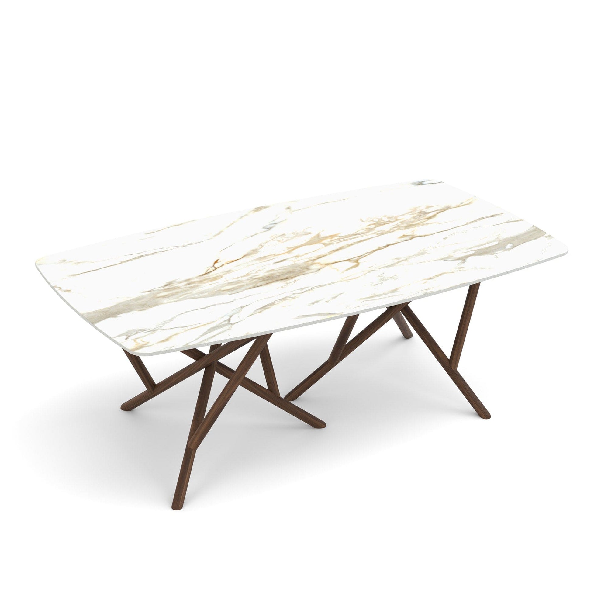 Copeland Baton Boat Shaped Stone Top Dining Table