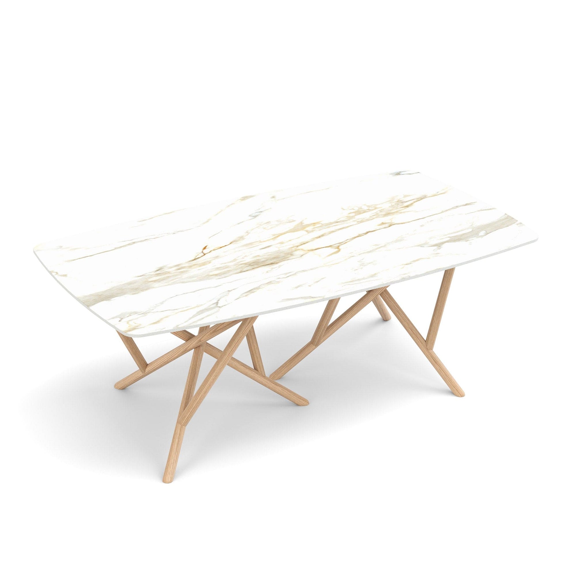 Copeland Baton Boat Shaped Stone Top Dining Table
