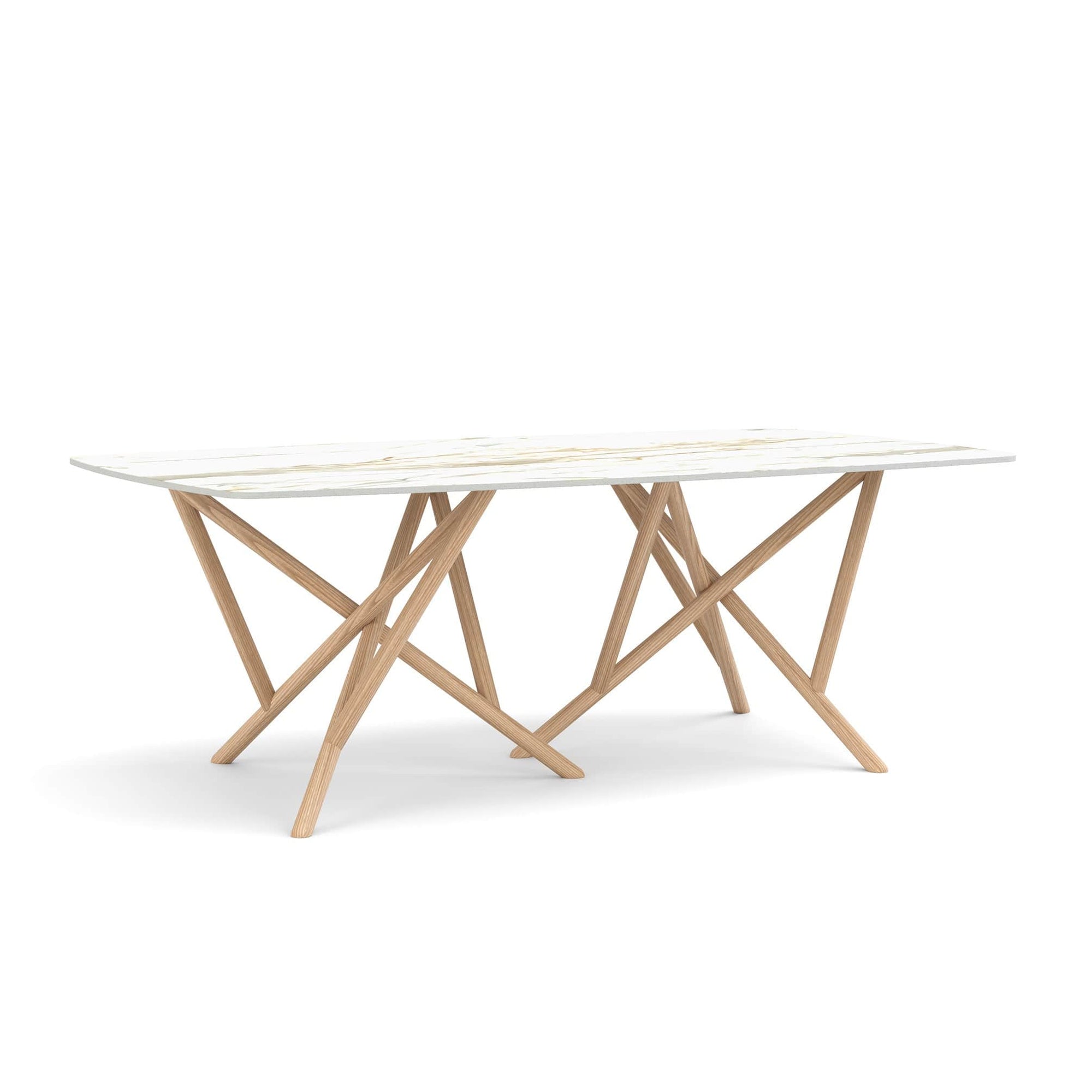 Copeland Baton Boat Shaped Stone Top Dining Table
