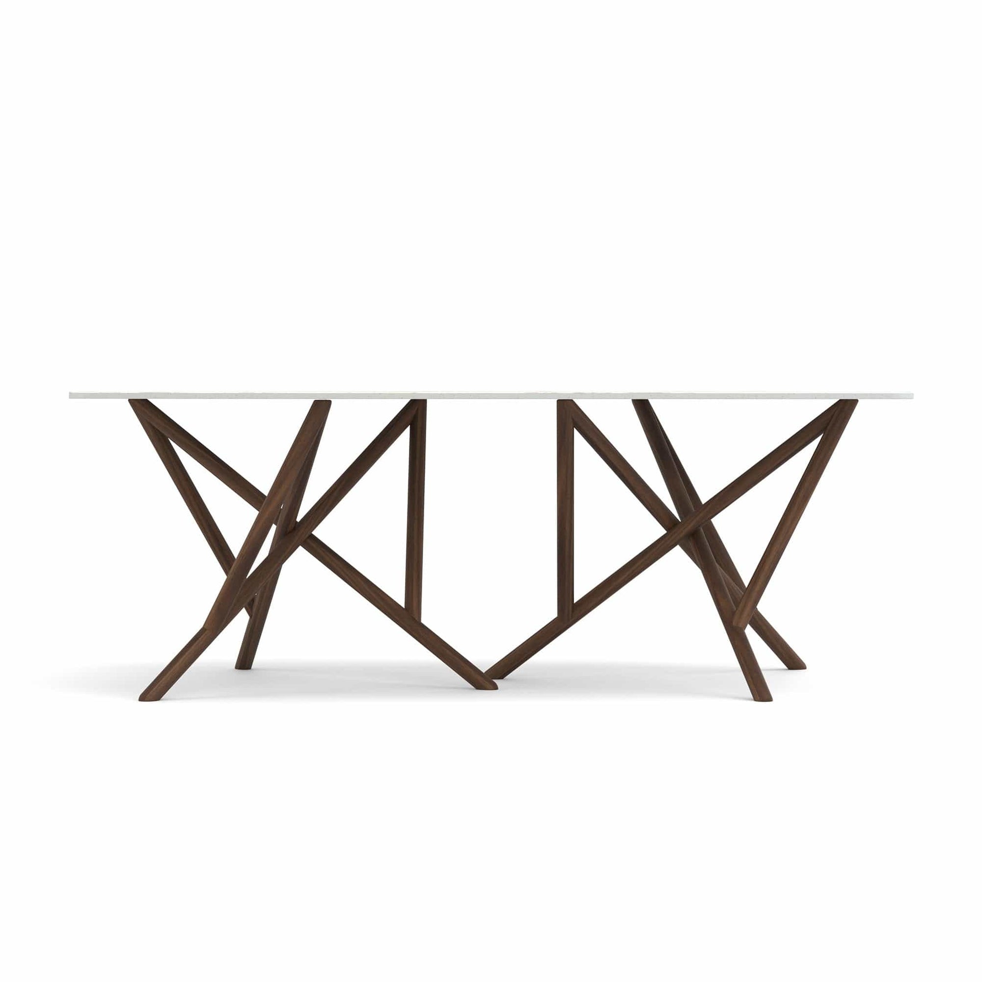 Copeland Baton Boat Shaped Stone Top Dining Table