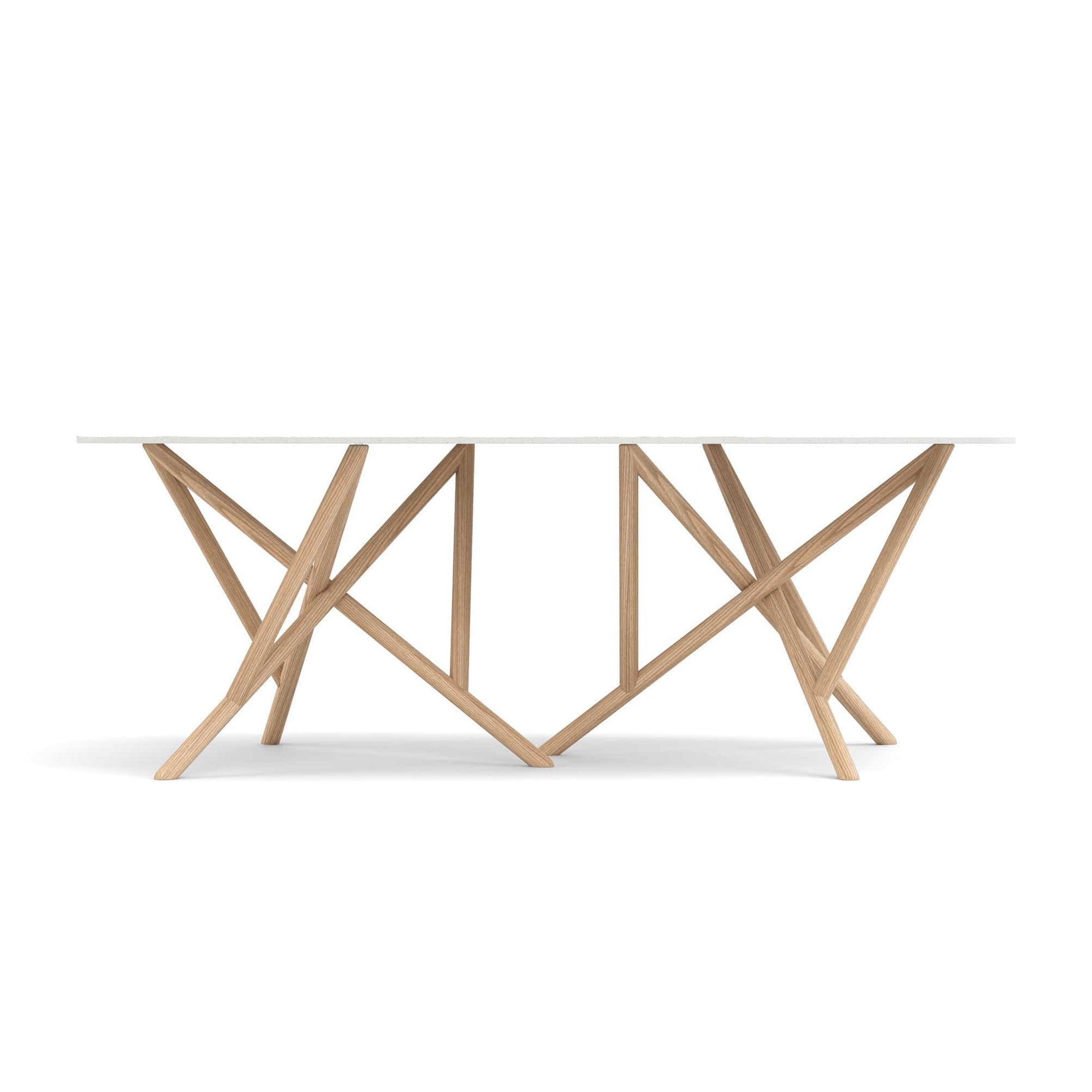 Copeland Baton Boat Shaped Stone Top Dining Table