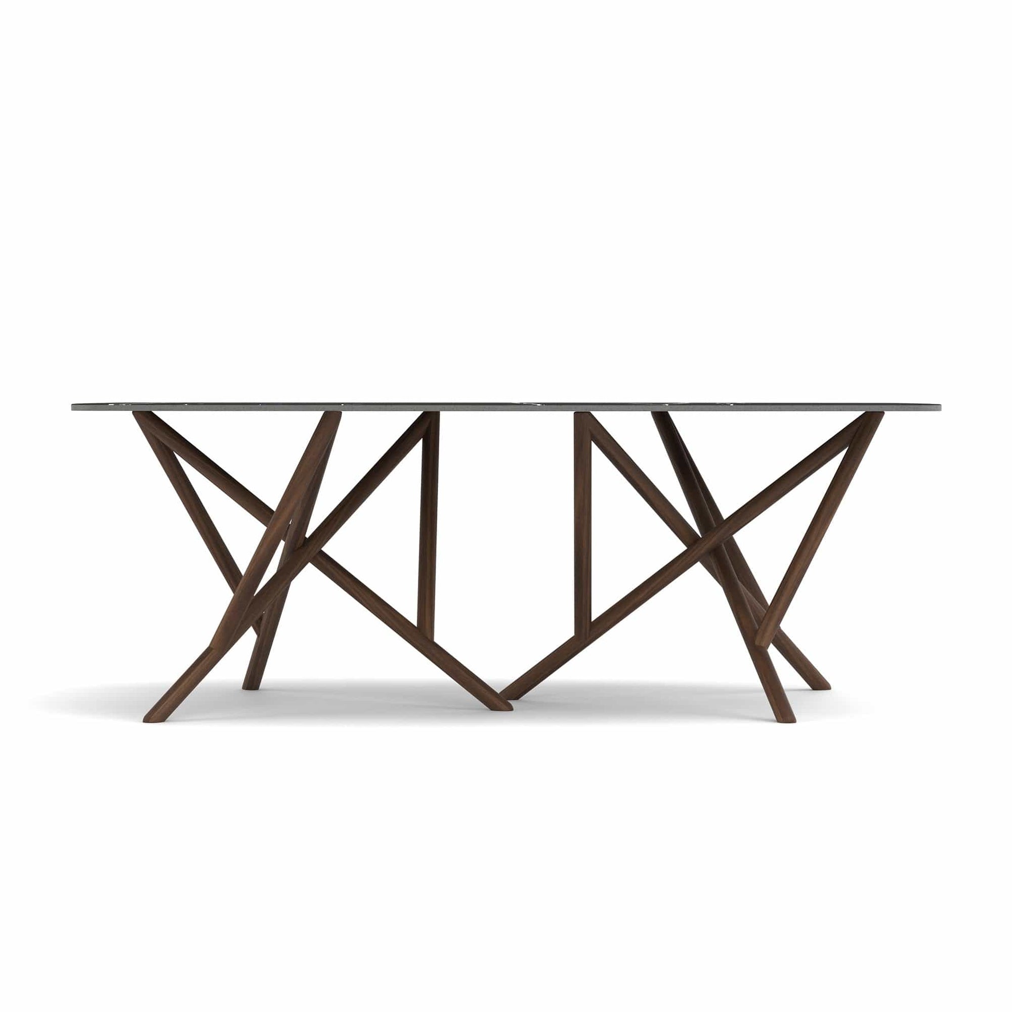 Copeland Baton Boat Shaped Stone Top Dining Table