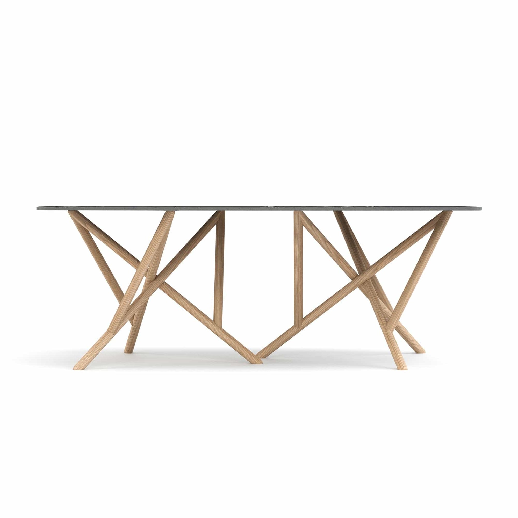 Copeland Baton Boat Shaped Stone Top Dining Table