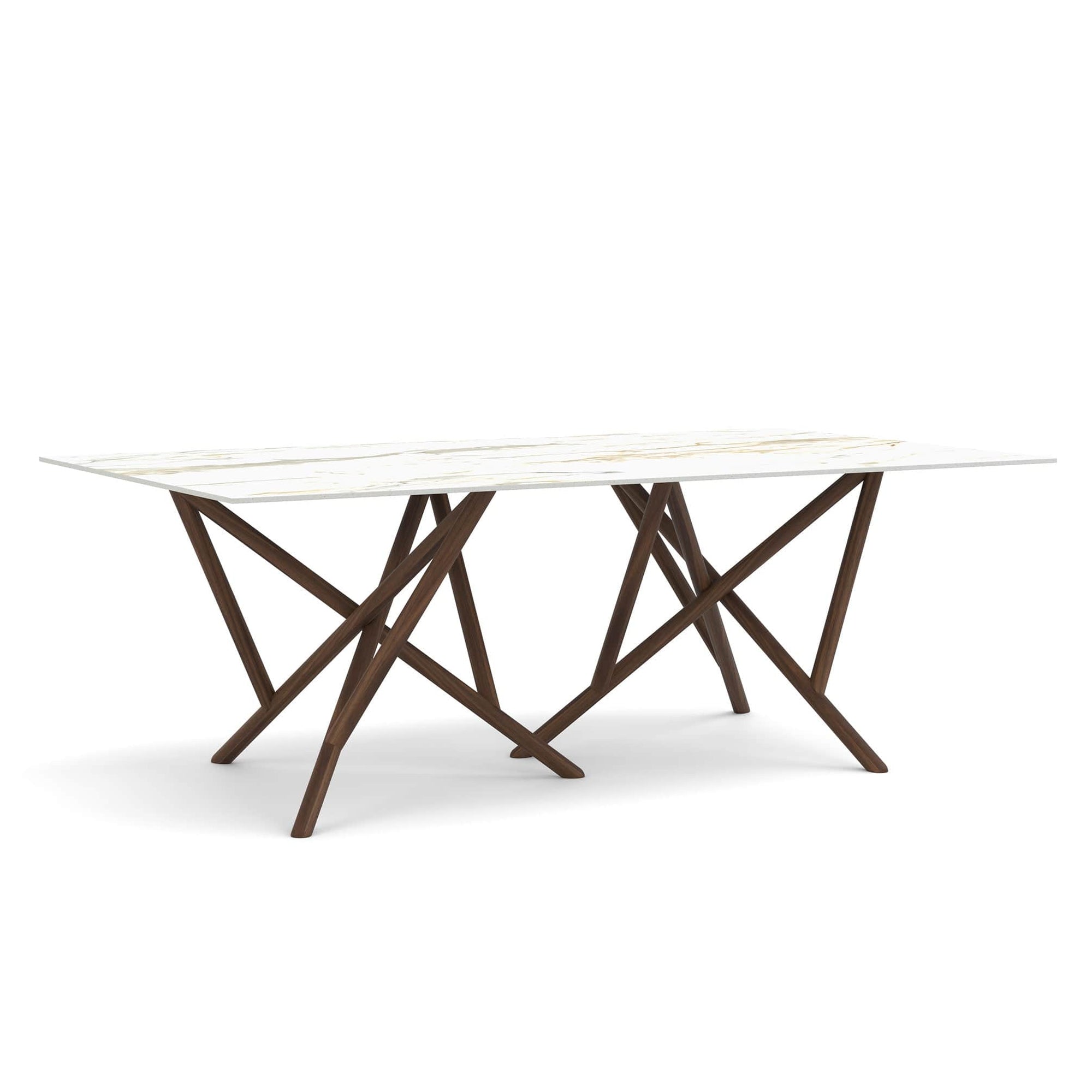 Copeland Baton Rectangular Stone Top Dining Table