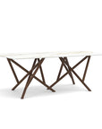 Copeland Baton Rectangular Stone Top Dining Table