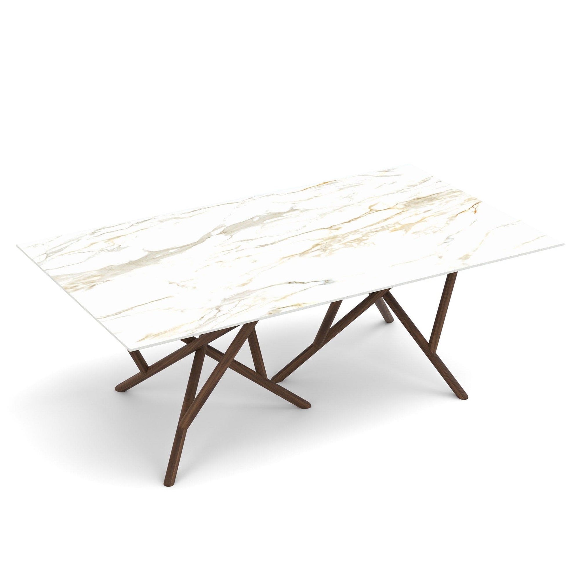 Copeland Baton Rectangular Stone Top Dining Table