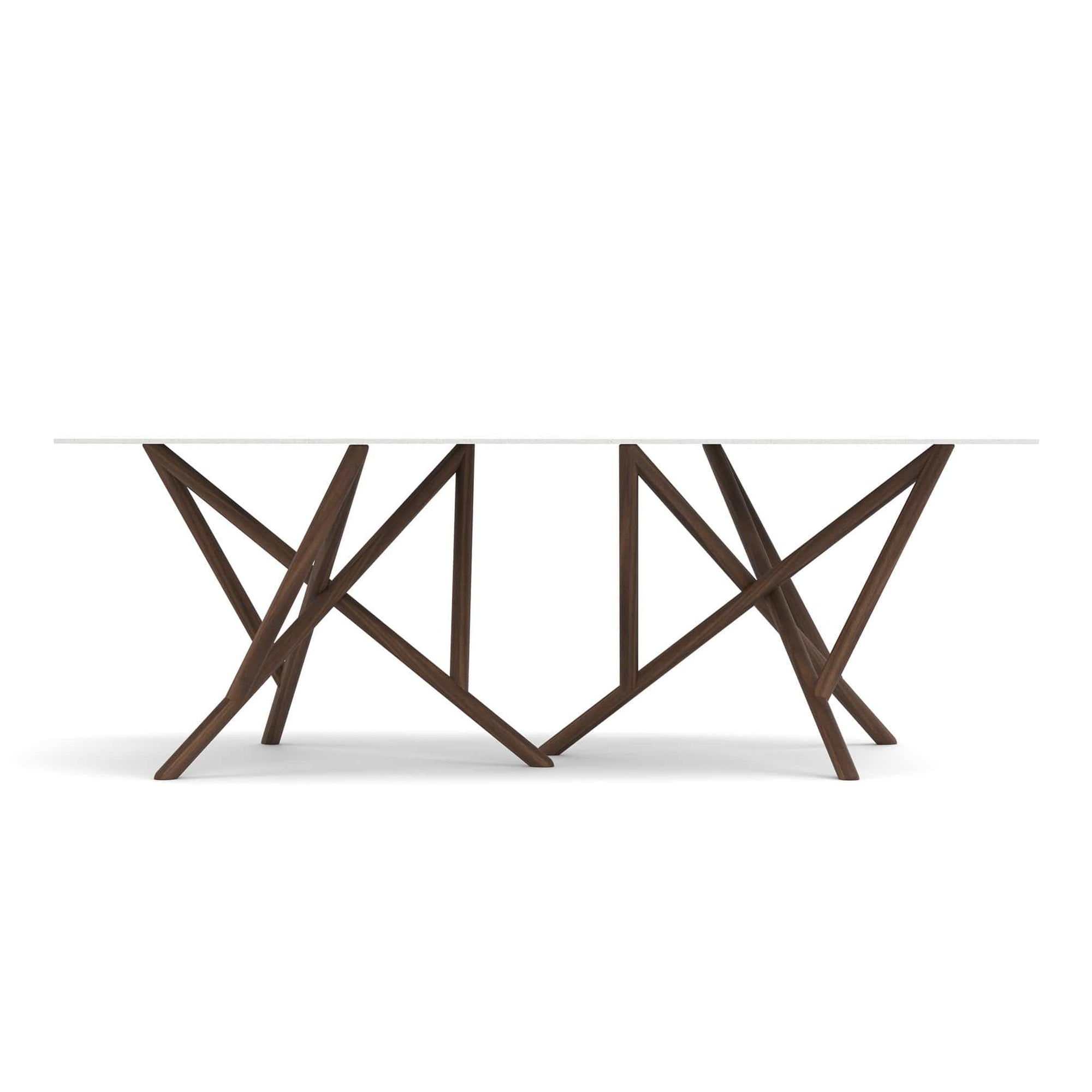 Copeland Baton Rectangular Stone Top Dining Table