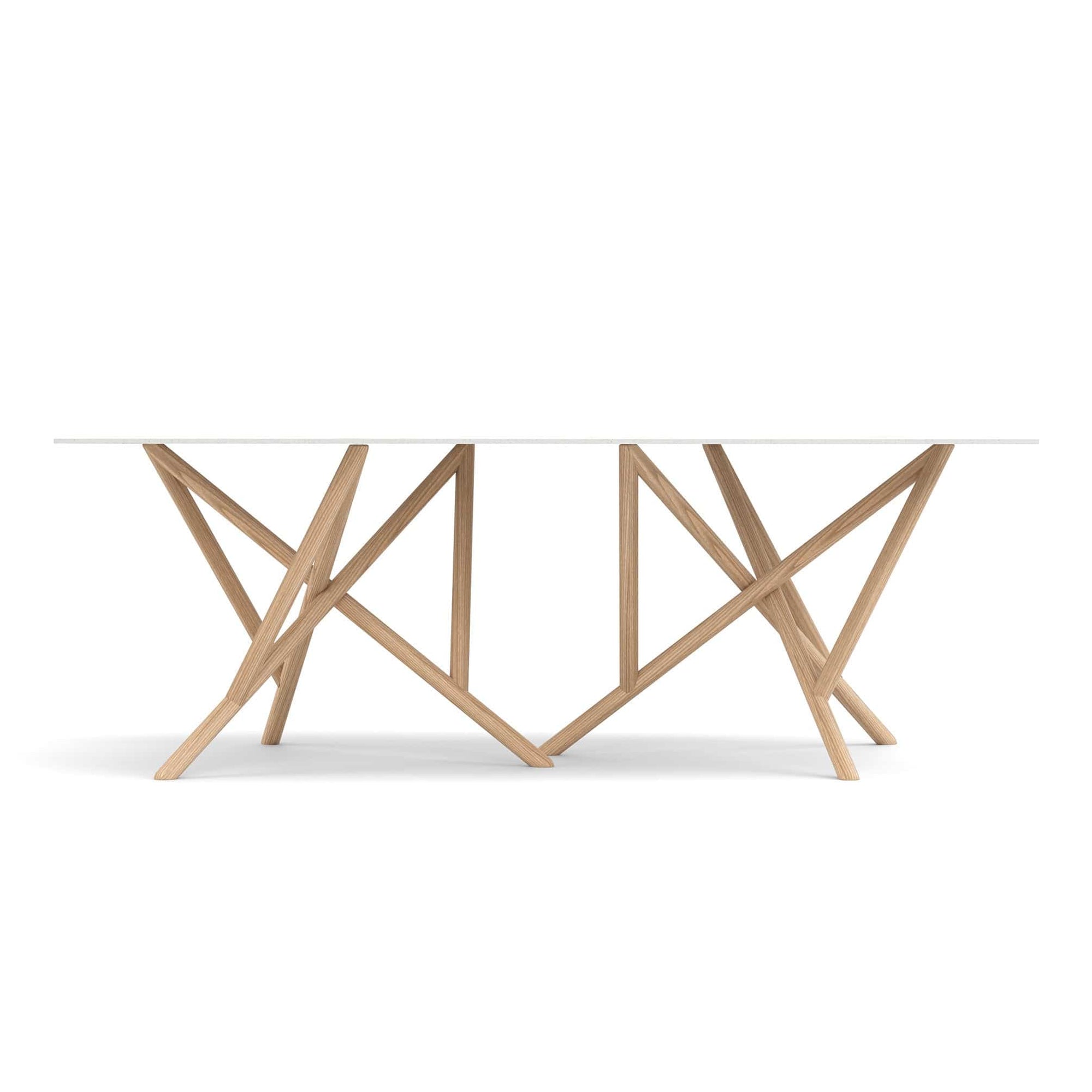 Copeland Baton Rectangular Stone Top Dining Table