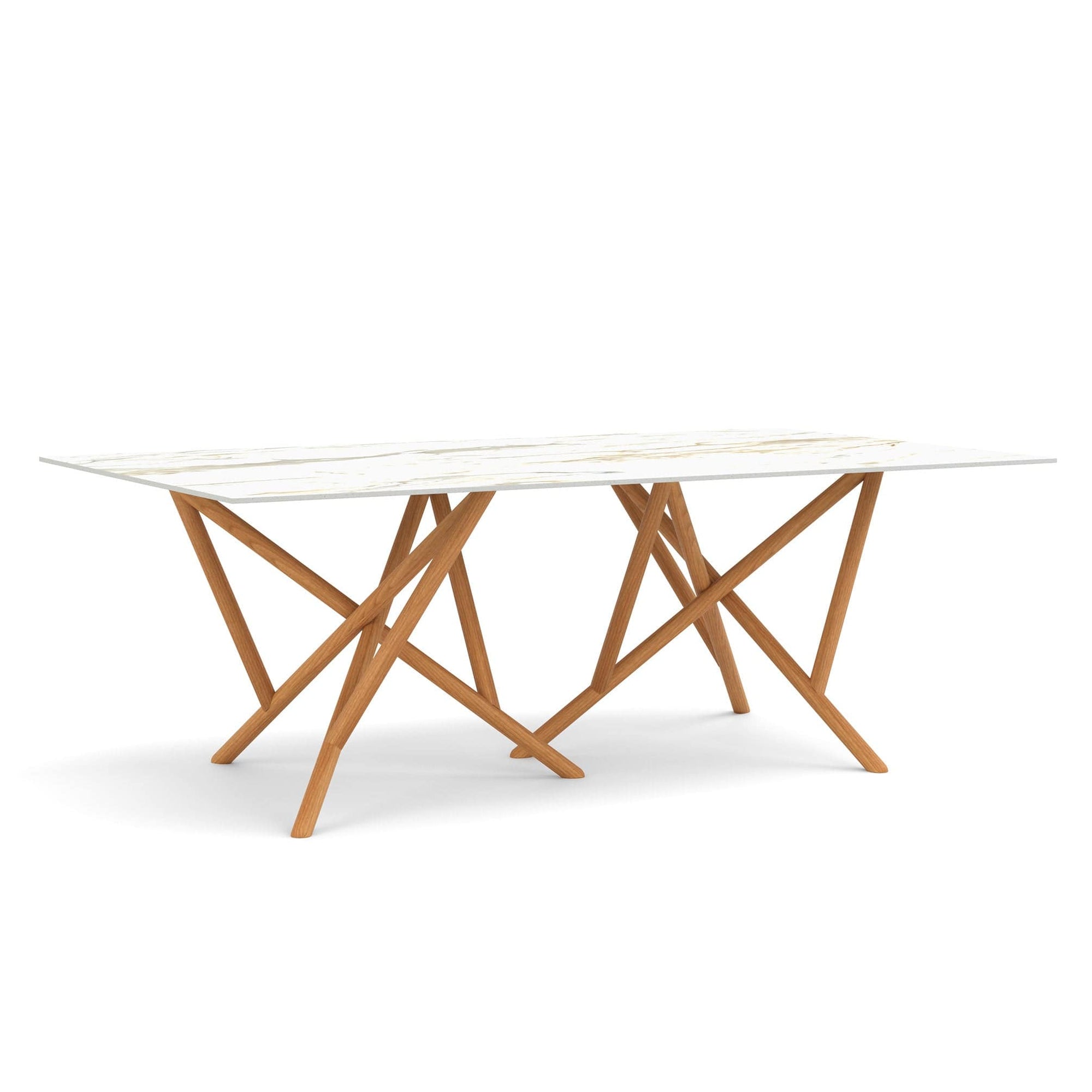 Copeland Baton Rectangular Stone Top Dining Table