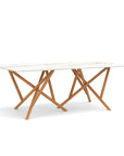 Copeland Baton Rectangular Stone Top Dining Table
