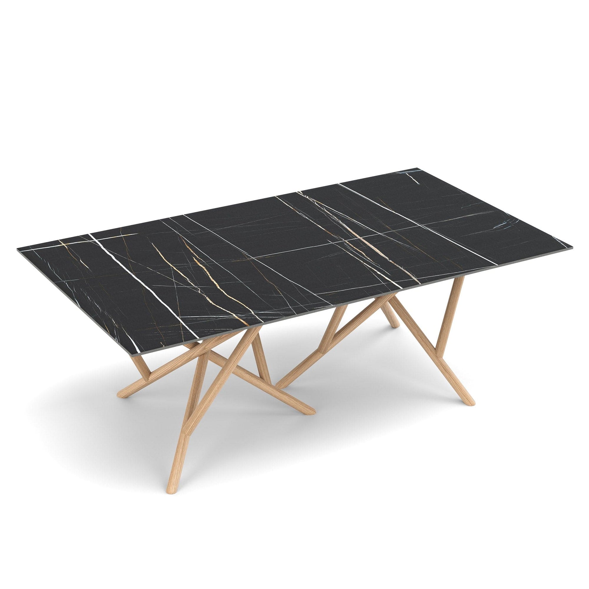 Copeland Baton Rectangular Stone Top Dining Table