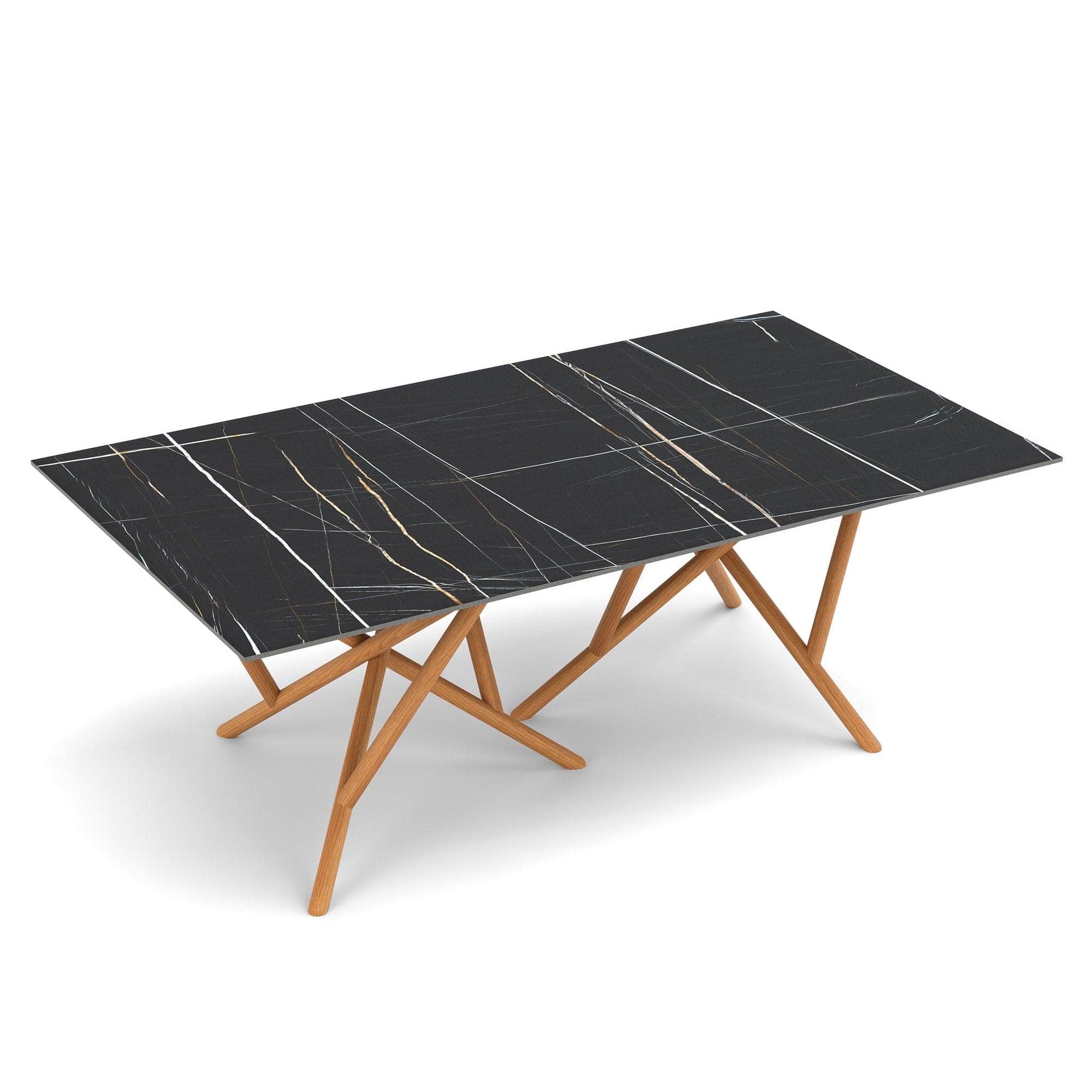 Copeland Baton Rectangular Stone Top Dining Table