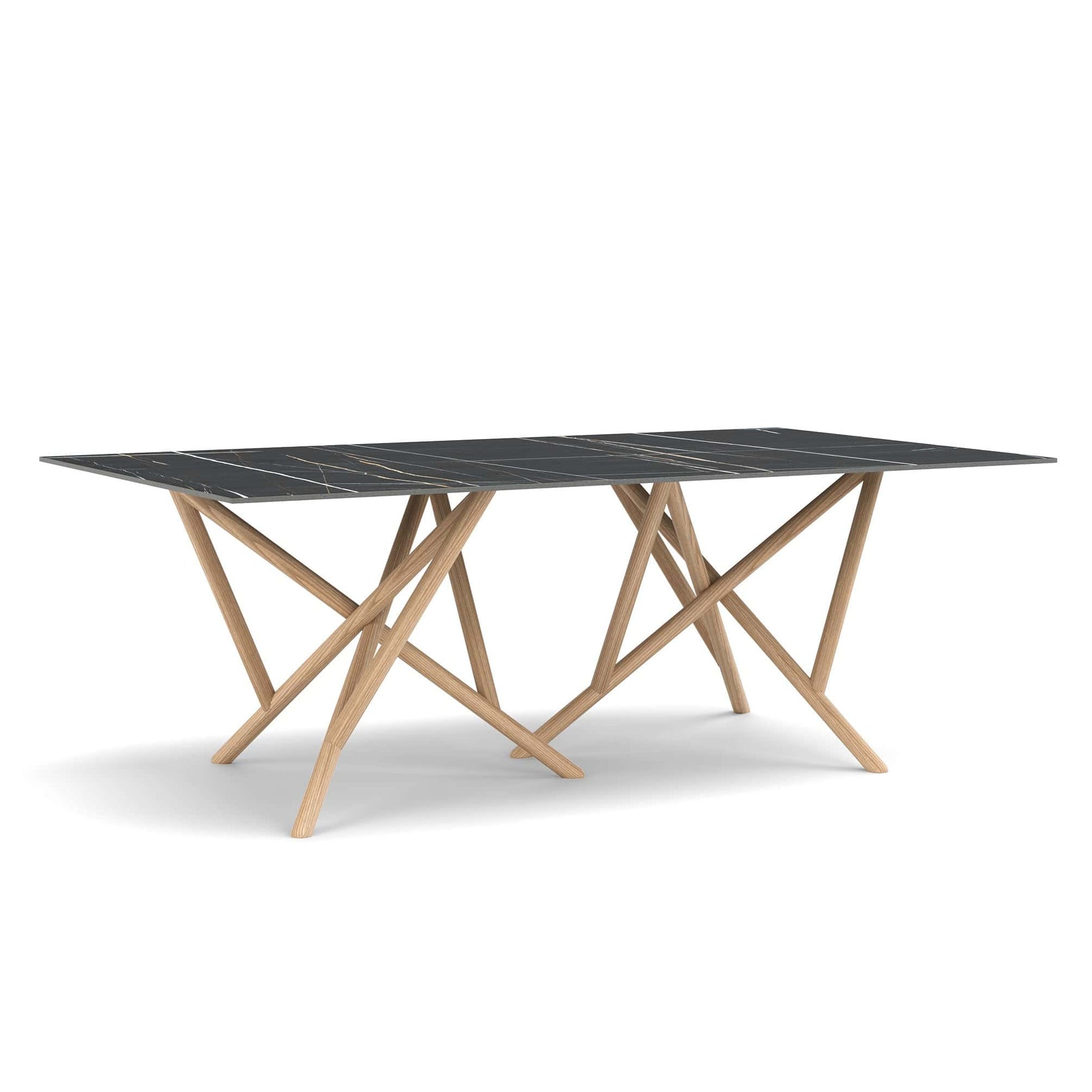 Copeland Baton Rectangular Stone Top Dining Table