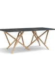 Copeland Baton Rectangular Stone Top Dining Table