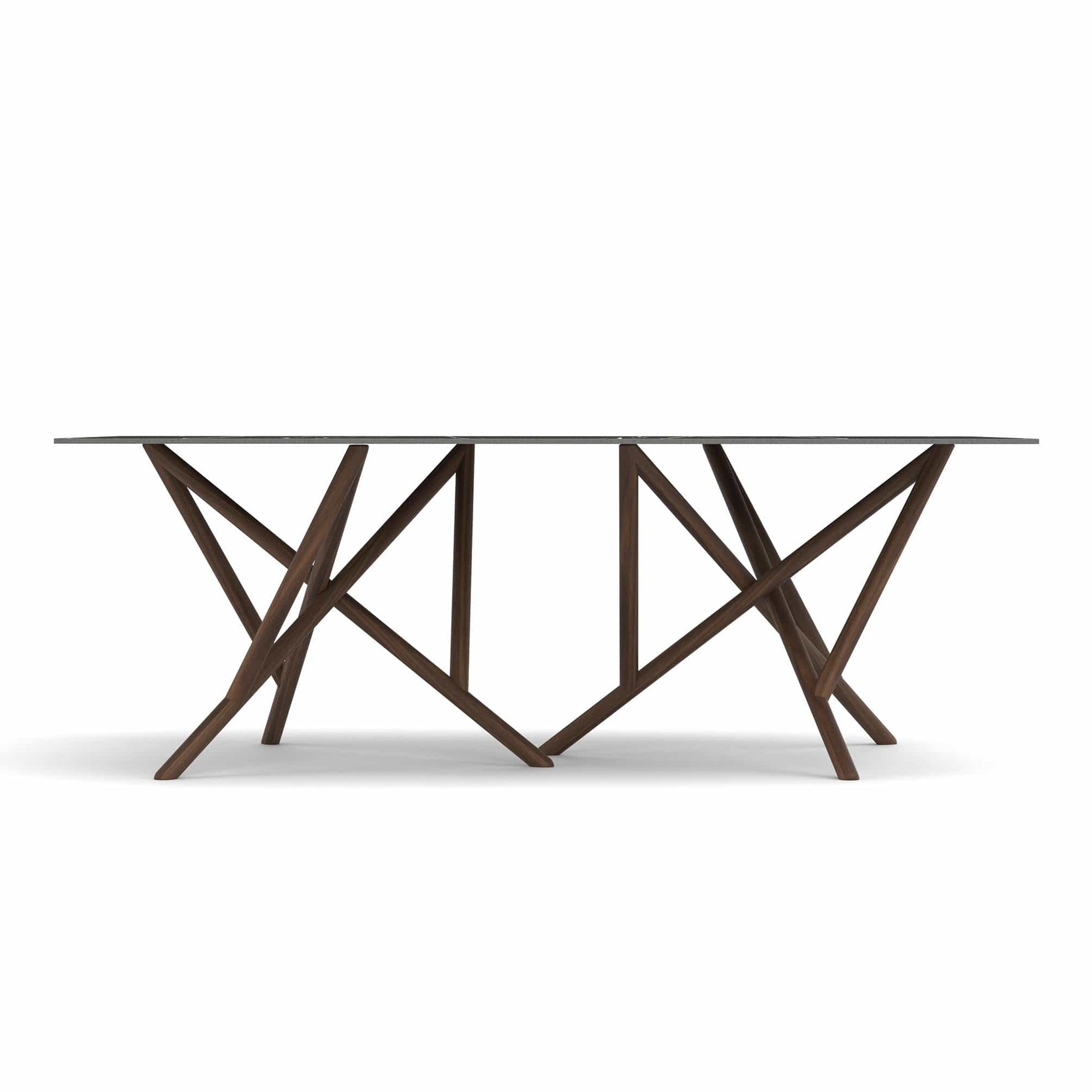 Copeland Baton Rectangular Stone Top Dining Table