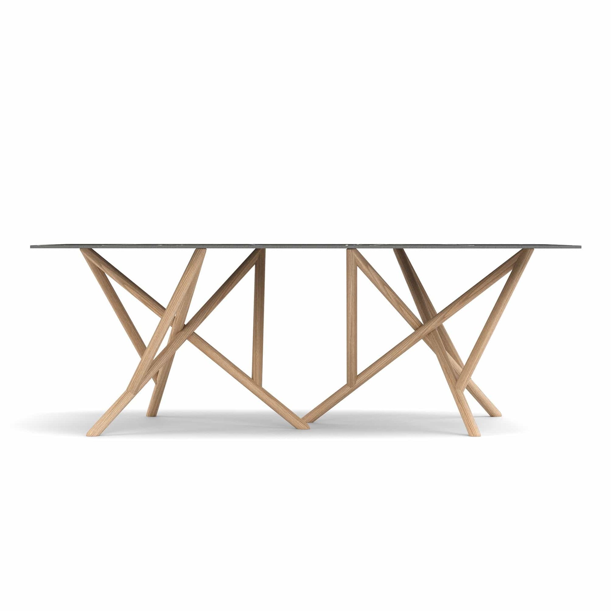Copeland Baton Rectangular Stone Top Dining Table