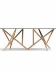 Copeland Baton Rectangular Stone Top Dining Table
