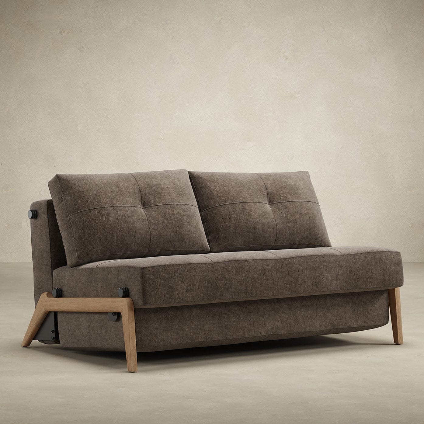 Innovation Living Cubed Full Size Sofa Bed With Wood Legs