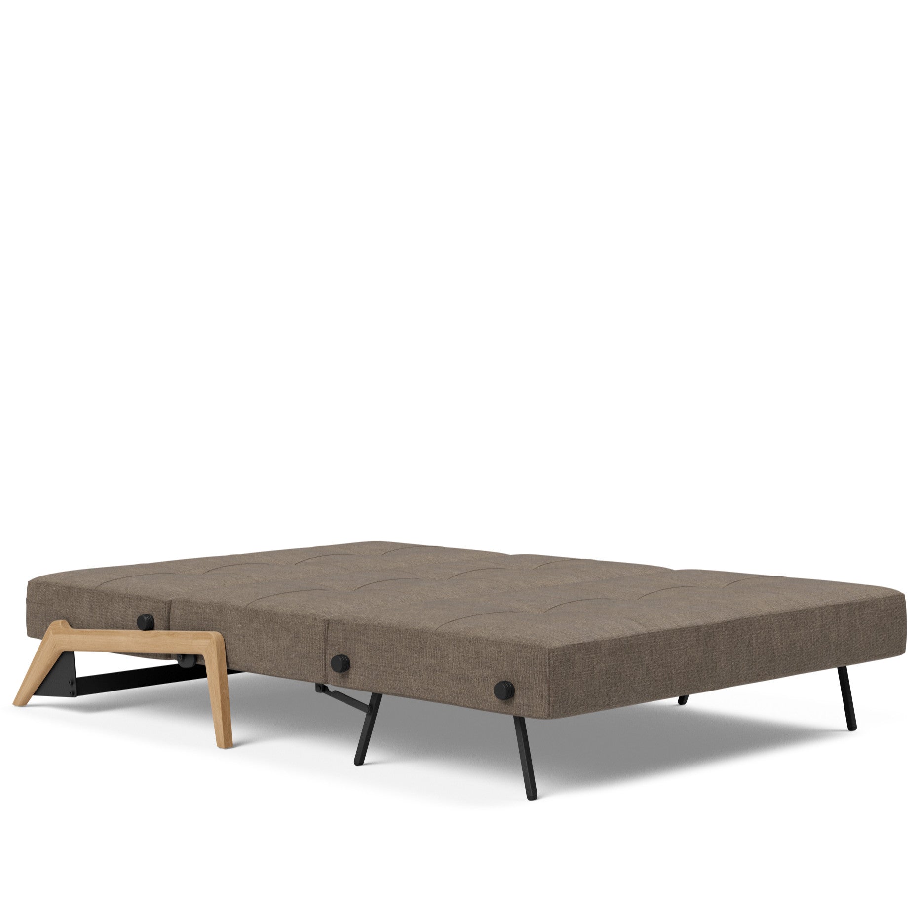 Innovation Living Cubed Full Size Sofa Bed With Wood Legs