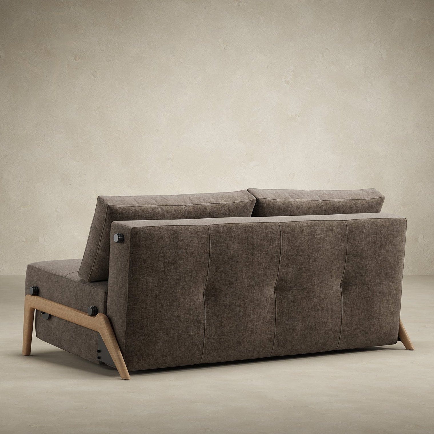 Innovation Living Cubed Queen Size Sofa Bed With Wood Legs