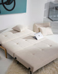 Innovation Living Cubed Queen Size Sofa Bed With Wood Legs