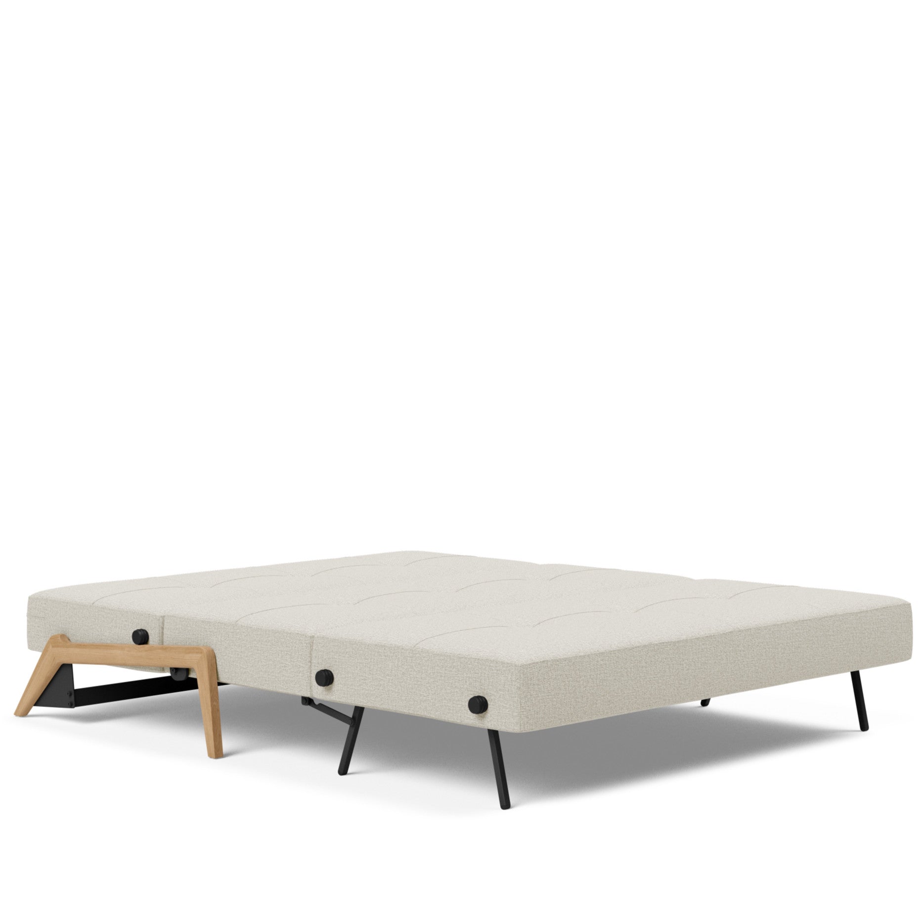 Innovation Living Cubed Queen Size Sofa Bed With Wood Legs